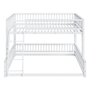 Bunk Bed With Ladder And Safety Guardrails