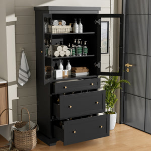 Modern Freestanding Tall Bathroom Cabinet