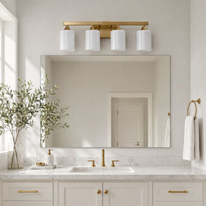 4-Light Brushed Bathroom Vanity Wall Light