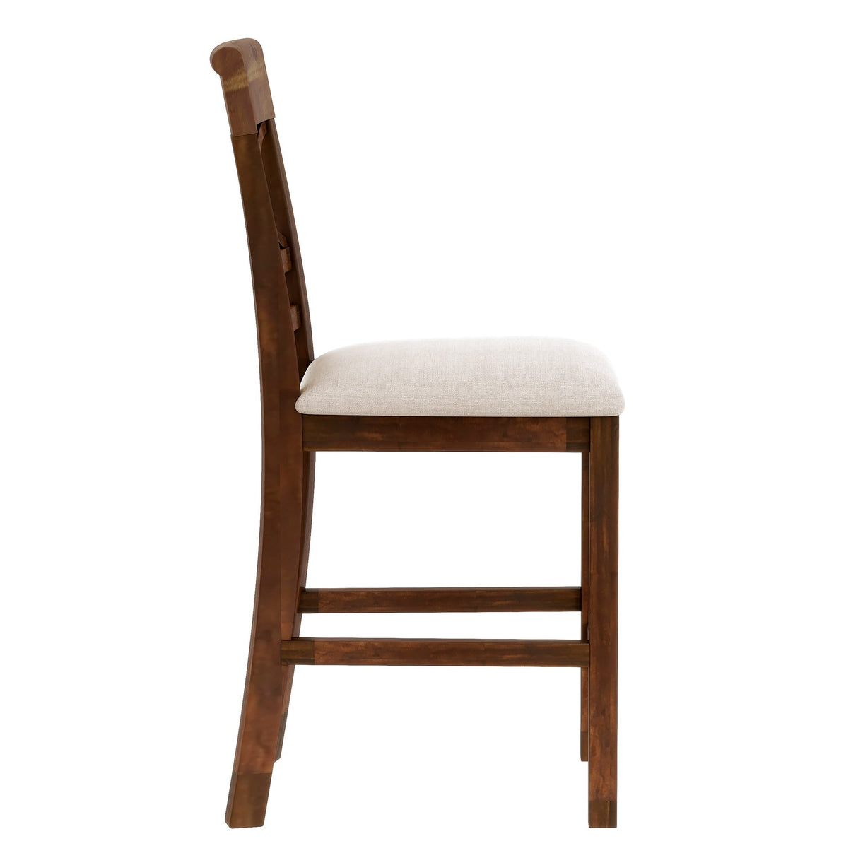 Charlie Walnut Farmhouse Counter Height 6-Piece Dining Set