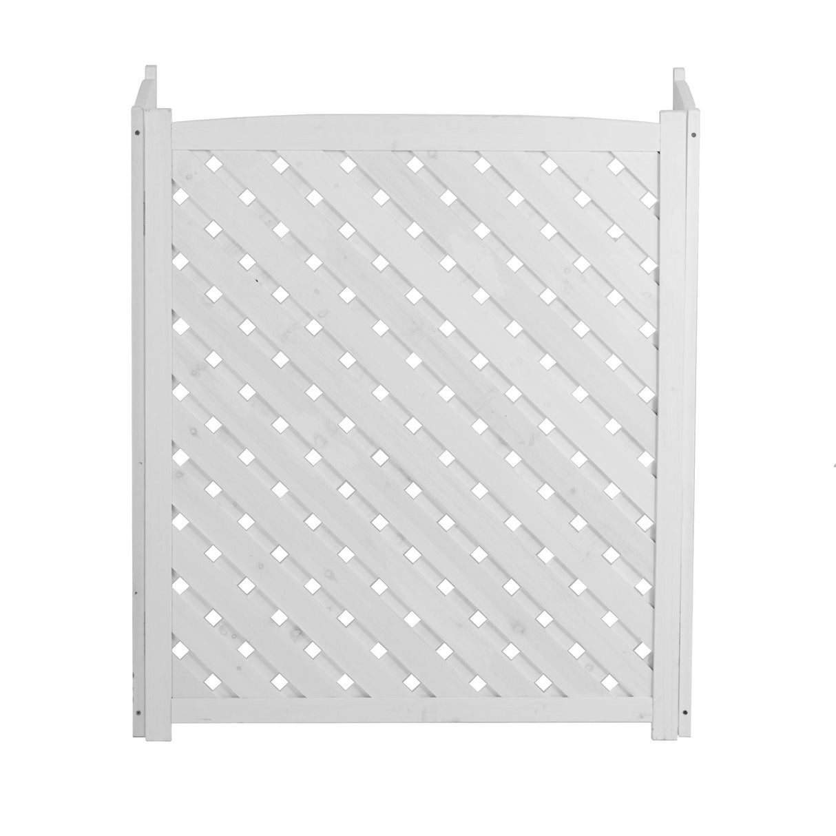 3 Panel Outdoor Air Conditioner Fence Screen, Privacy Fence - White
