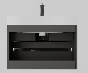 Alice - Bathroom Vanity With Sink, Wall Mounted, Floating