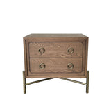 2 Drawer Nightstand with USB