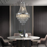 20' Chrome Crystal Chandelier with Adjustable Height