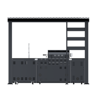 110-Inch Deluxe Stainless Steel Gas Outdoor Kitchen Grill