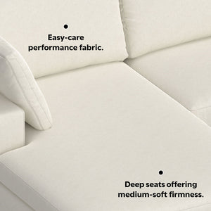 Charlie - Upholstered Deep Seater Sectional Sofa
