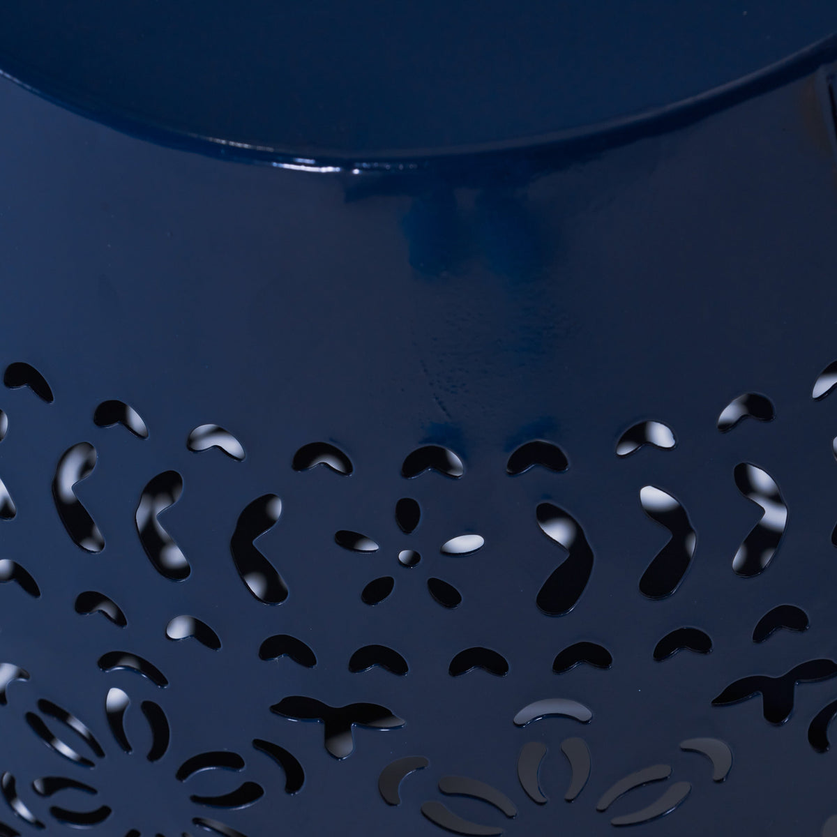 Ruby Side Table Lace Cut Metal End Table for Outdoor & Indoor Use