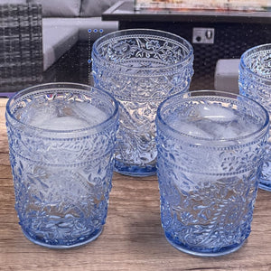 Paisley Acrylic Glasses Drinking (Set of 4)