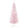 HOMCOM 5' Snow Flocked Artificial Pencil Christmas Tree