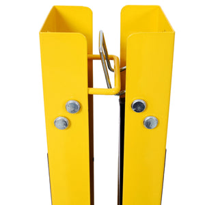 Folding Portable Saw Horses 2 Pack With Fast Open Legs, Heavy Duty For Garage And Workshop - Yellow / Black
