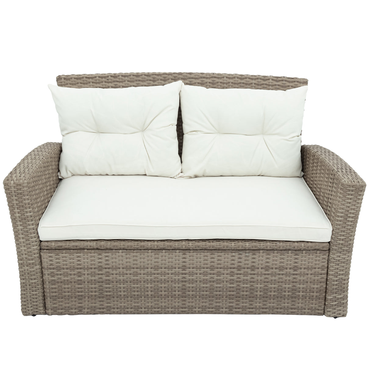 Elegantly Woven Outdoor Tengbian  6 piece outdoor conversation set