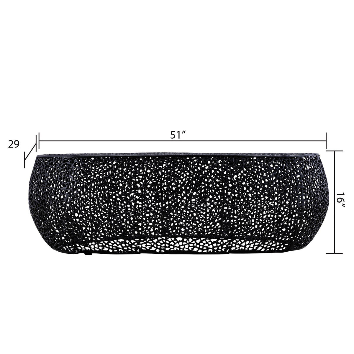 T3601 - Oval Coffee Table