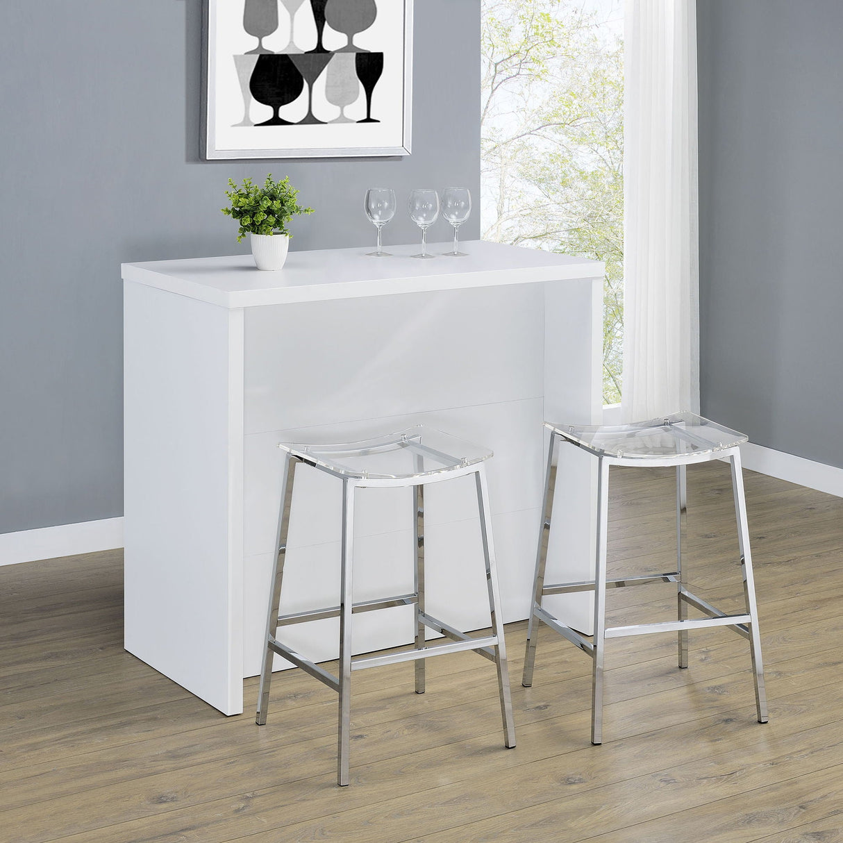 Irving - Freestanding Home Bar With Wine Storage