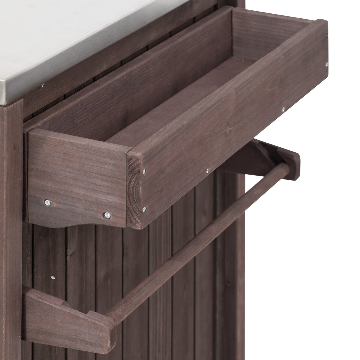 K&K 66.5' Outdoor Kitchen Island for Big Green Egg Grills