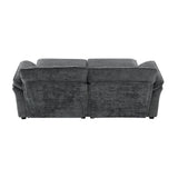 The Adelle Adaptable Gray Chenille Modular Sofa Bed