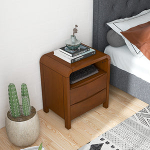 Lionel - Nightstand 2 Drawer - Brown