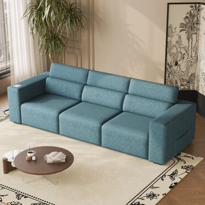 3 Seater Power Recliner Sofa With Wireless Charging And Remote Control