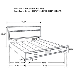 Storage Platform Bed 2 Drawer