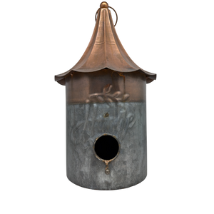 Rustic Metal Hanging Birdhouse