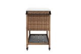 Outdoor Wicker Bar Cart