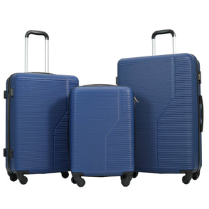 7-Piece ABS Luggage Set with Spinner Wheels and TSA Lock