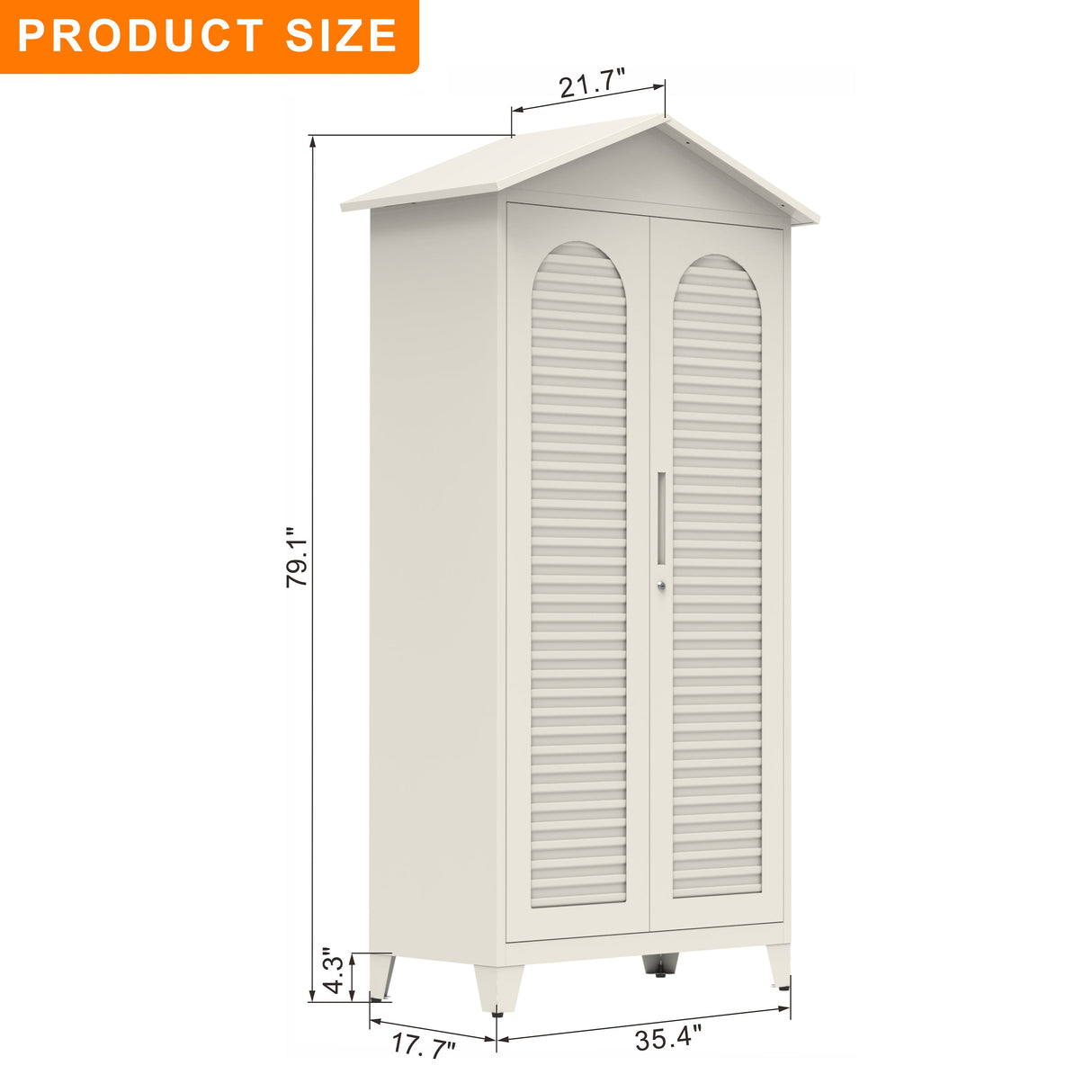 Spire79.1'' Tall Metal Tool Storage Cabinet