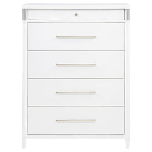 Gracemont 5-drawer Bedroom Chest of Drawers White