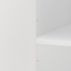 8 Door Armoire Wardrobe With Adjustable Shelves And Hanging Rod