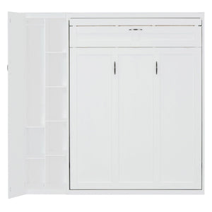 Murphy Wall Bed With Shelves, Wardrobe And LED Lights