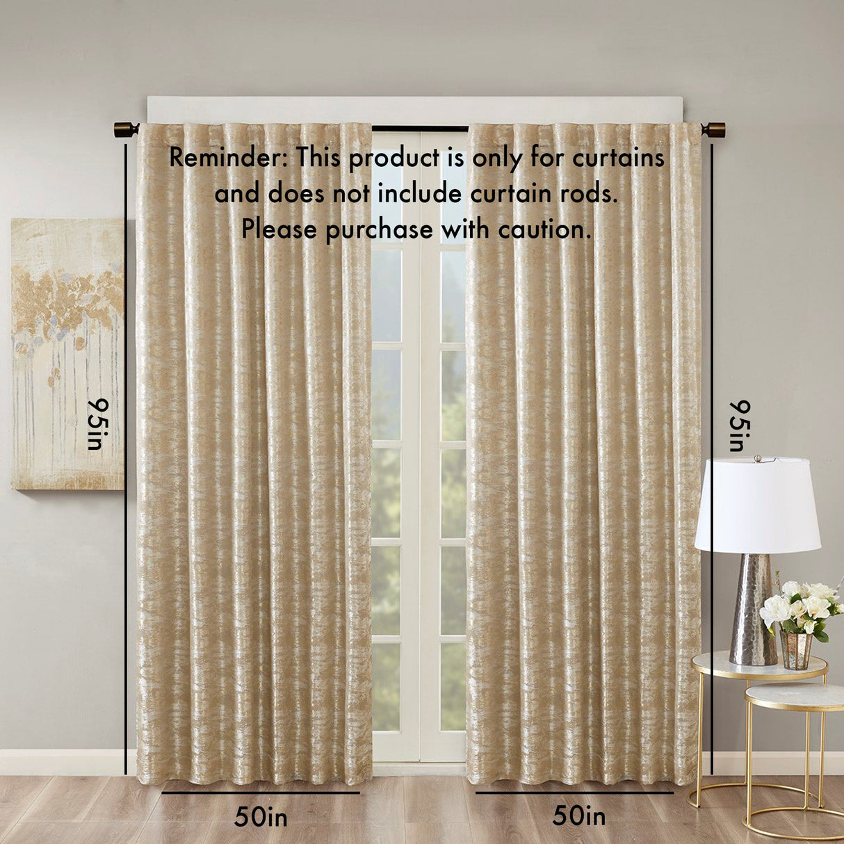 Jacquard lined total blackout rod pocket/back tab curtain panel (only 1 pc panel)