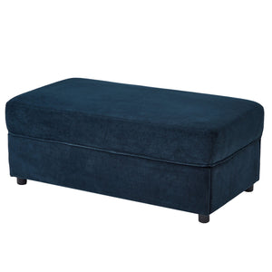 Modern Style Armchair Chaise Lounge Sofa Couch With Movable Storage Ottoman, USB Ports, Cup Holders, Phone Holder, Side Pockets