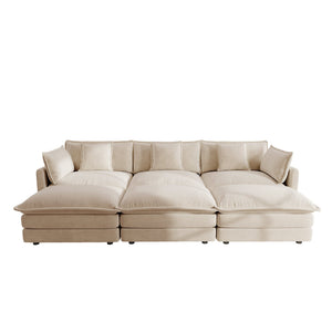 Comfortable Deep Seat Reversible Modular 3 Seater Sectional Sofa
