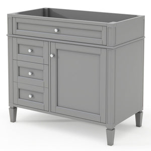 Bathroom Vanity with 2 Drawers and Tip-Out Storage - Multiple Colors