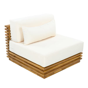 Oversized Outdoor 3-Piece Chat Set with Two Club Chairs and Side Table