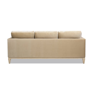Knox 84' Modern Farmhouse Sofa, Fawn Brown Performance Velvet