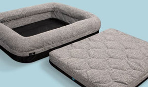 Performance Dog Bed with Ventilated Foam - Grey