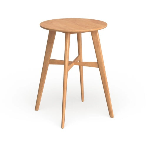 Mid-Century Modern Round Bar Table with Tapered Legs - 42" High