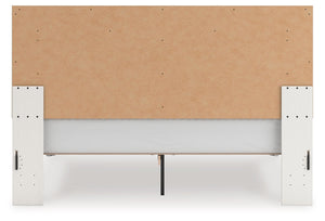 Zuraleus - Upholstered Panel Platform Bed With Roll Slats