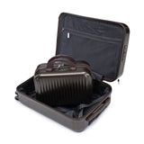 14' & 20' ABS Spinner Wheel Luggage Set with Cosmetic Case