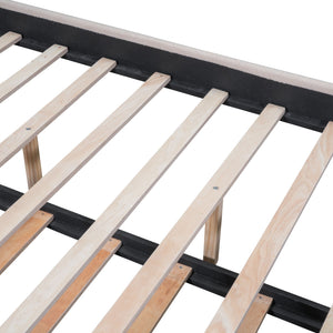 Upholstered Platform Bed With Trundle