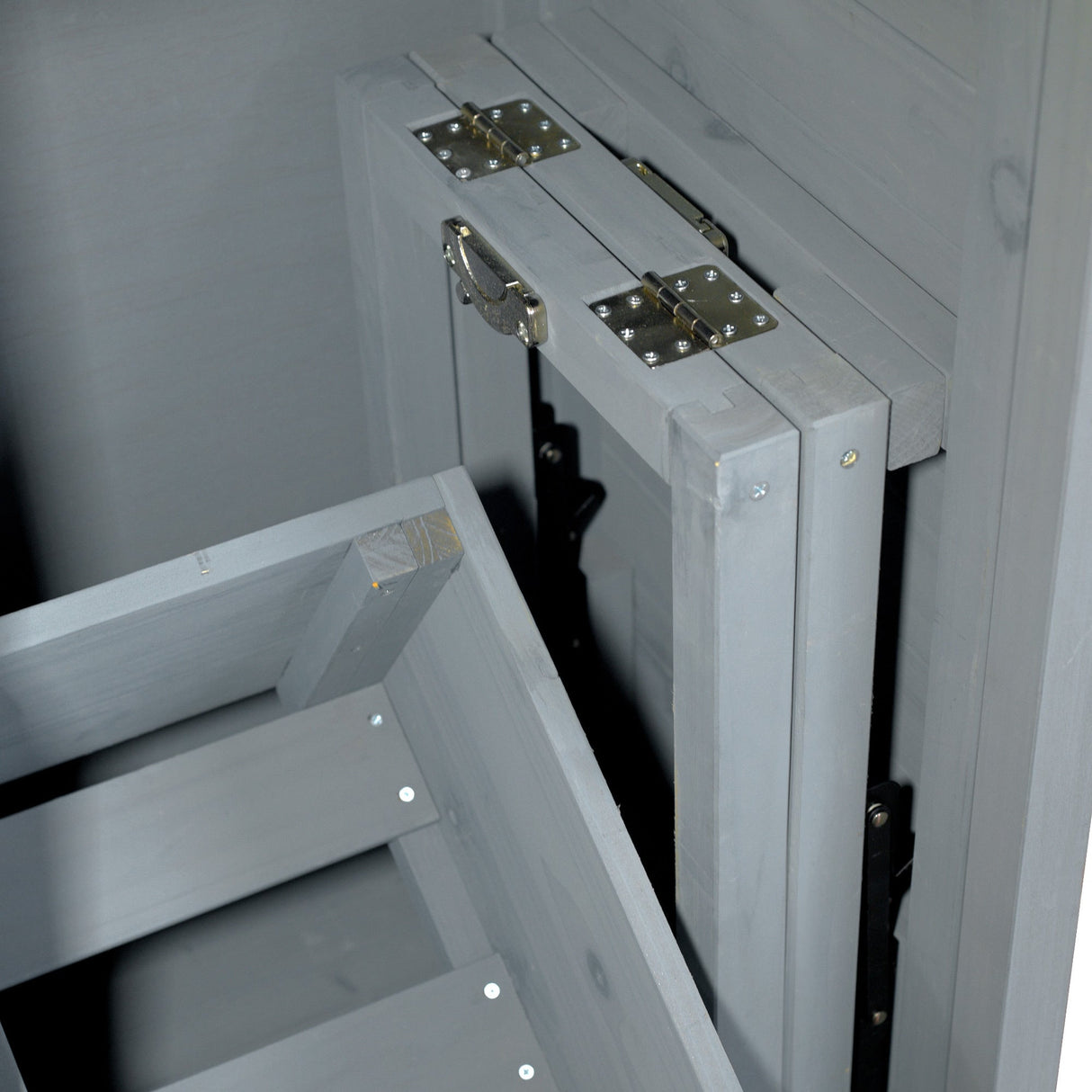 K&K 78.3' Outdoor Kitchen Island with Foldable Grill Table