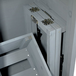 K&K 78.3' Outdoor Kitchen Island with Foldable Grill Table