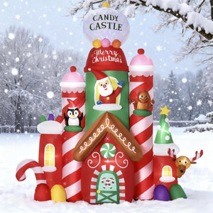 10ft Christmas Inflatables Candy Castle