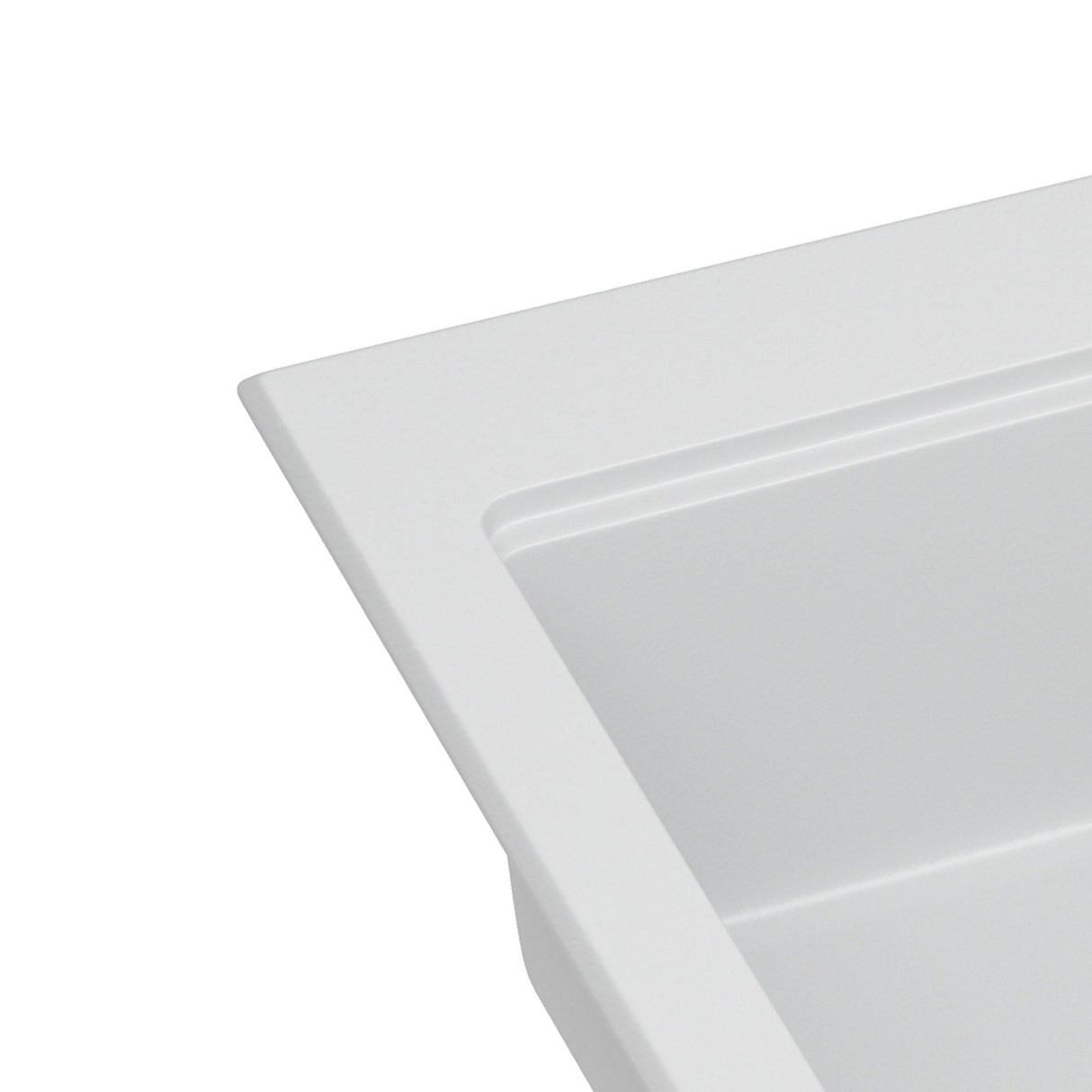 Quartz Kitchen Sink 30" X 22" Granite Composite Workstation Drop In Sink - White