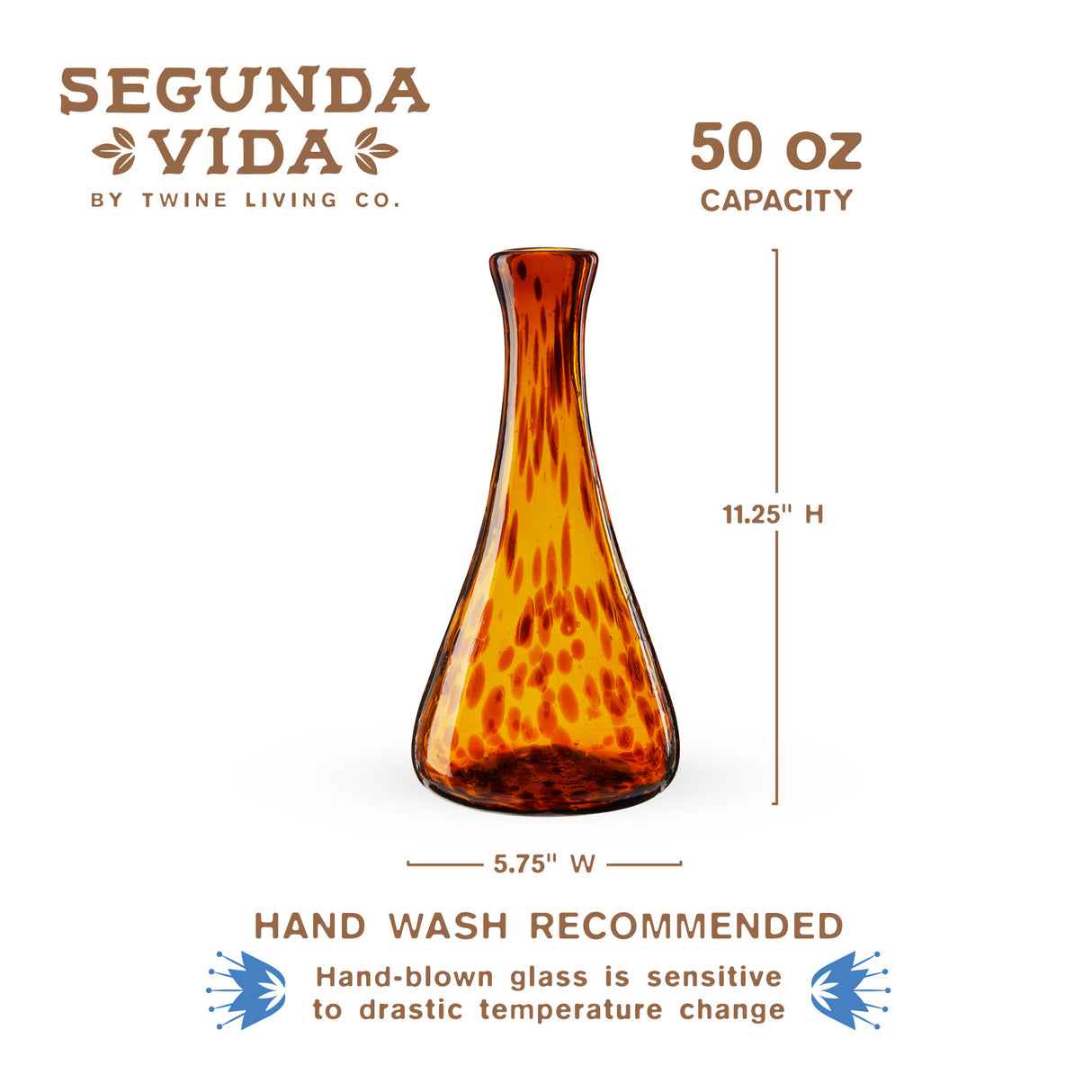 Tortuga recycled wine decanter by twine living