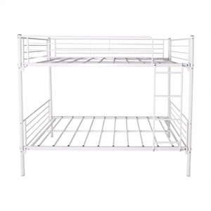 Space Saving Bunk Bed With Metal Frame And Ladder