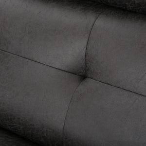 Alma - Contemporary Upholstered Loveseat Recliner - Slate