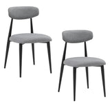 Modern Dining Chairs Set of 2 Grey