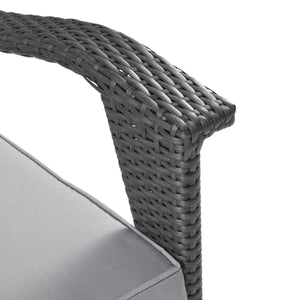 The Contoured All-Weather Wicker Loveseat by Christopher Knight Home