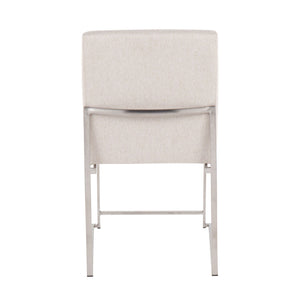 Fuji - Contemporary High Back Dining Chair, Modern Elegance (Set of 2)